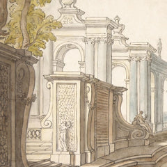 View of the garden Wall Mural
