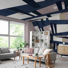 Carta da parati Puzzle geometrico - soffitto