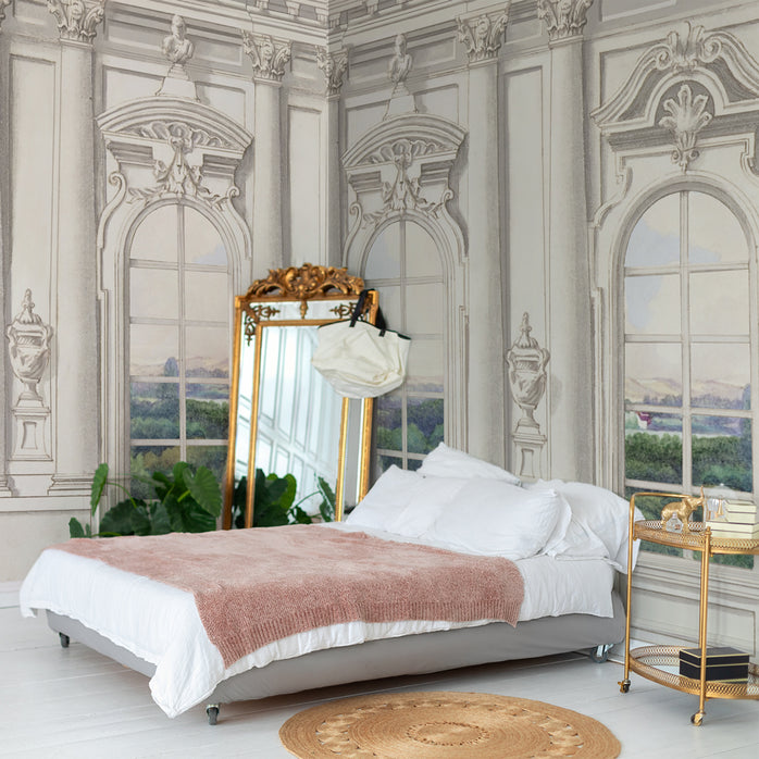 Carta da parati Cortile antico - camera da letto