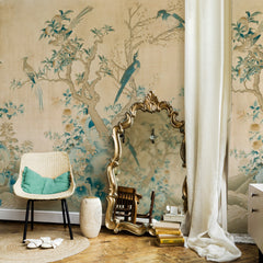 Carta da parati boschetto d'Oriente - soggiorno