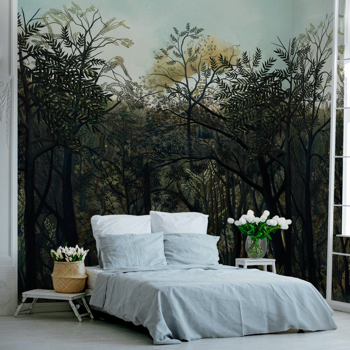 Carta da parati Passeggiata nel bosco - camera da letto