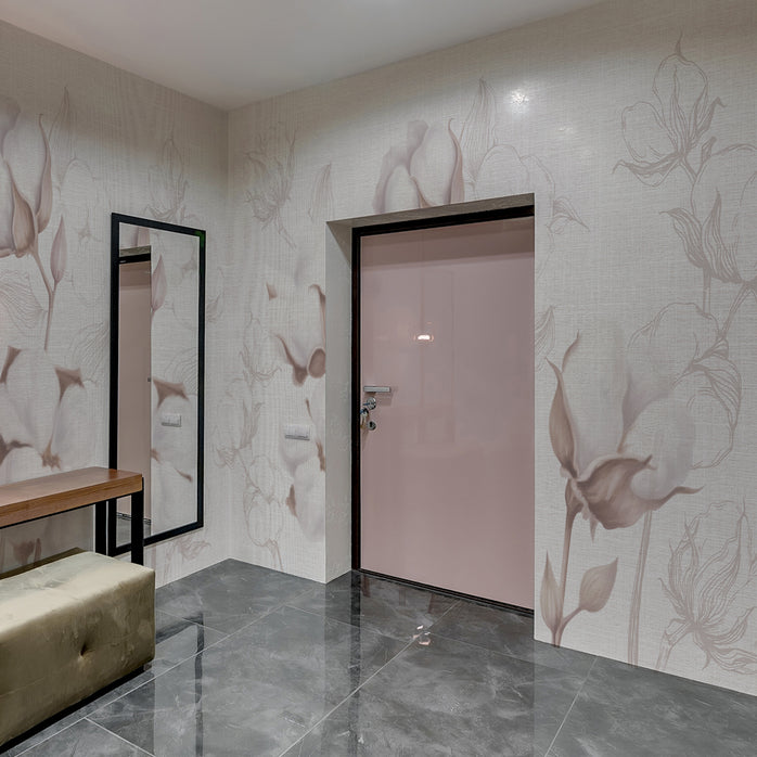 Carta da parati Fiocchi di cotone - corridoio