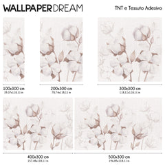 Papel Pintado Copos de algodón