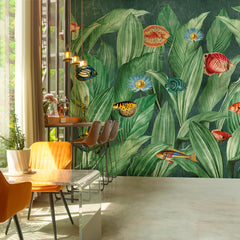 Carta da parati Vita nel blu - locali pubblici, esercizi commerciali