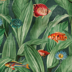 Life in blue Wall Mural