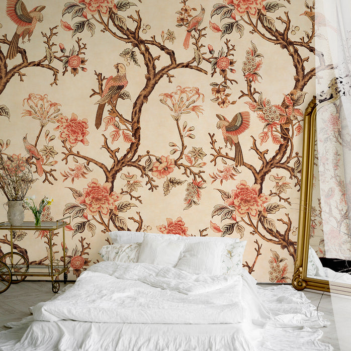 Carta da parati Chinoiserie antica - camera da letto