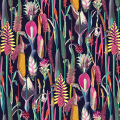 Papel Pintado Tropical en rosa