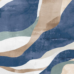 Carta da parati Spirale blu