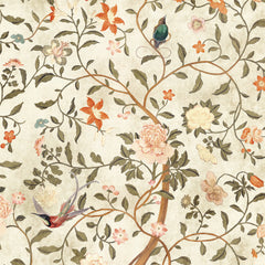 Chinoiserie Ochre Wall mural