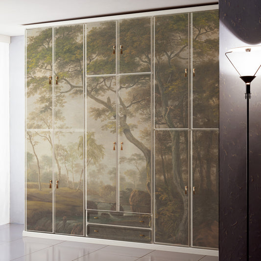 Carta da parati Foresta Vintage - mobili