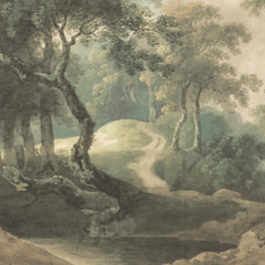 Carta da parati Foresta dipinta