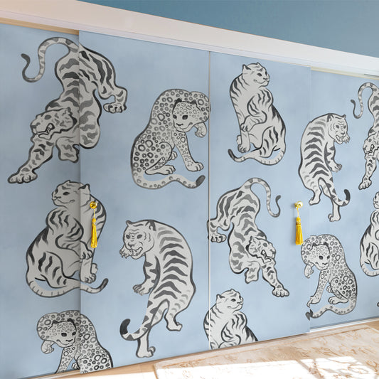 Carta da parati Tigri artistiche - mobili