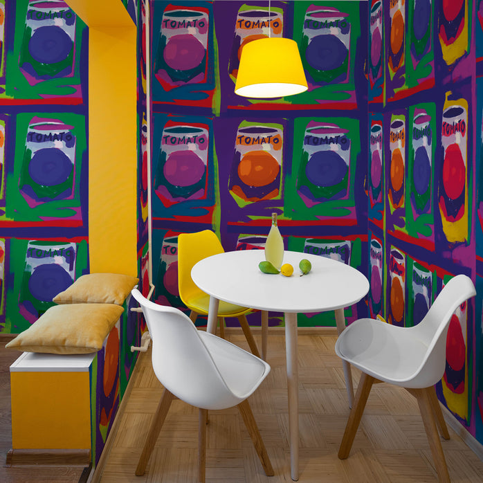Carta da parati Tomato Pop - sala da pranzo
