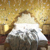 Carta da parati Chinoiserie dorata - camera da letto