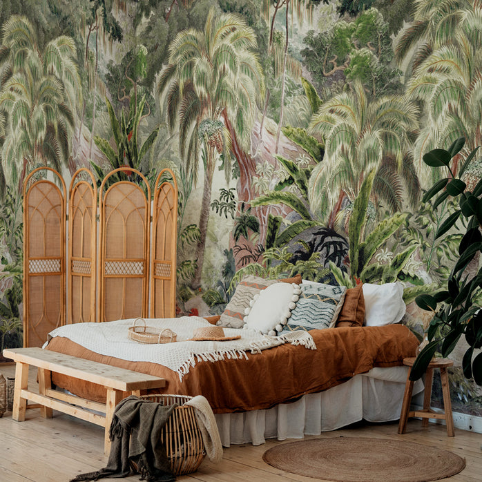 Carta da parati Bosco tropicale - camera da letto