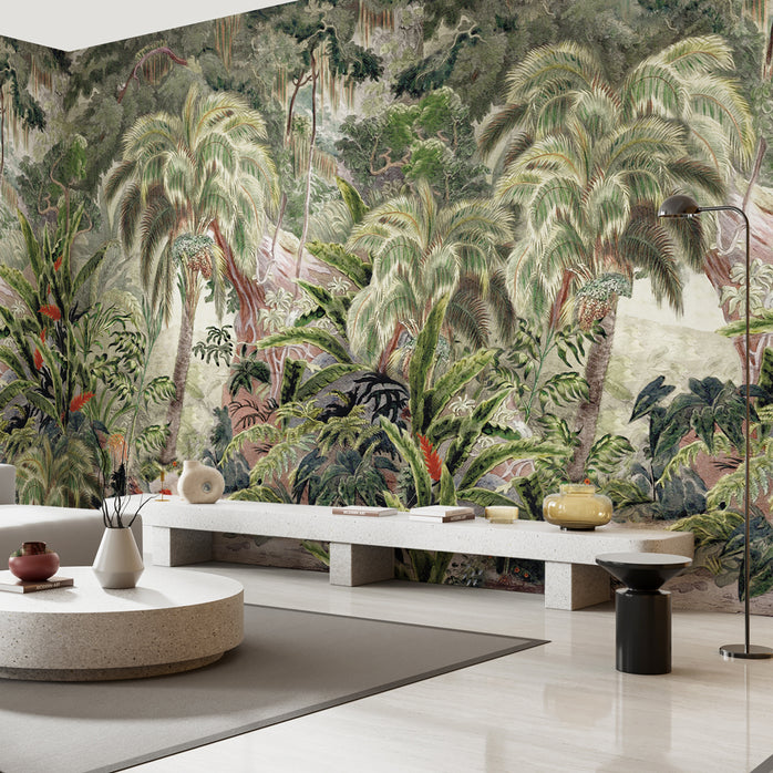 Carta da parati Bosco tropicale - soggiorno