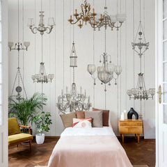 Carta da parati Luci fatate - camera da letto