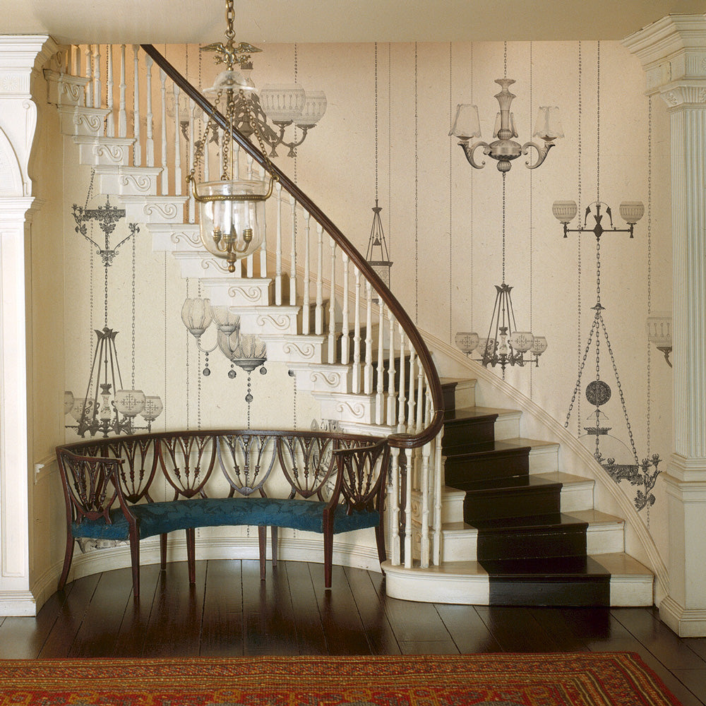 Carta da parati Luci fatate - scale, corridoio