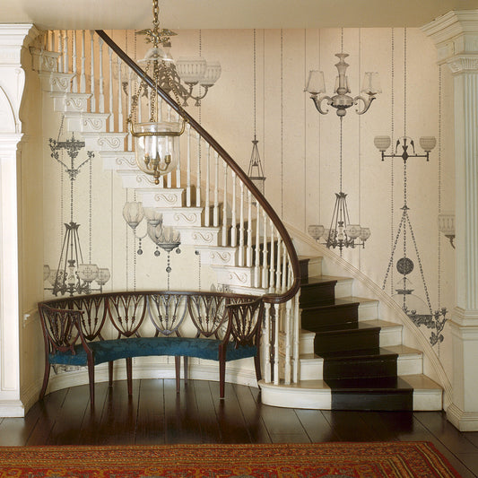 Carta da parati Luci fatate - scale, corridoio