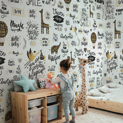 Carta da parati Aforismi Bambini