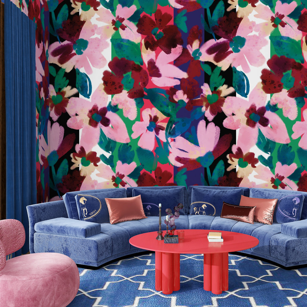 Carta da parati Prato fiorito - soggiorno