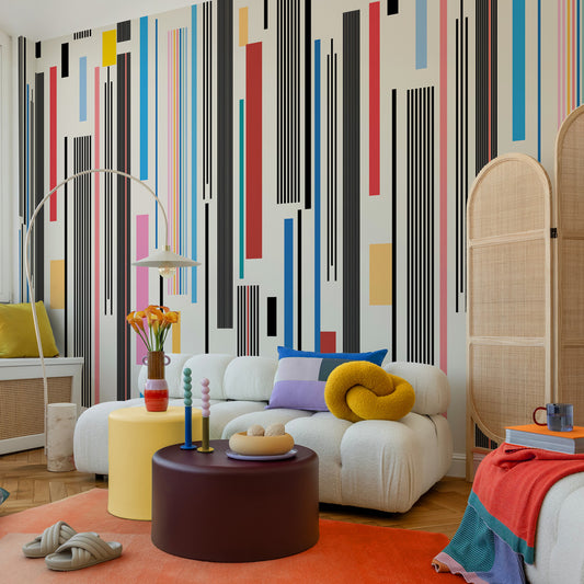 Carta da parati Luci intermittenti - soggiorno