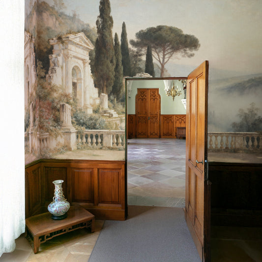 Carta da parati Rovine antiche - soggiorno, corridoio