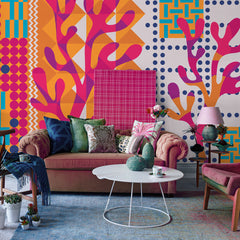 Carta da parati Coralli Pop - soggiorno