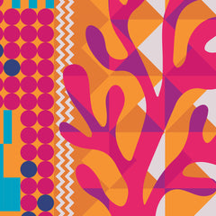 Carta da parati Coralli Pop