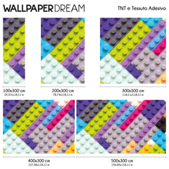 Carta da parati Colorful Brick