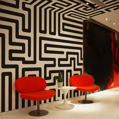 Carta da parati Labirinto - ufficio, corridoio, soffitto