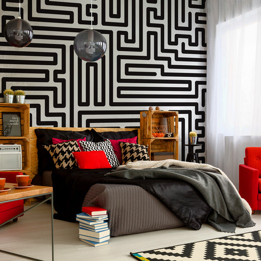 Carta da parati Labirinto - camera da letto