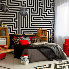 Carta da parati Labirinto - camera da letto