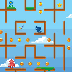 Carta da parati Retro game