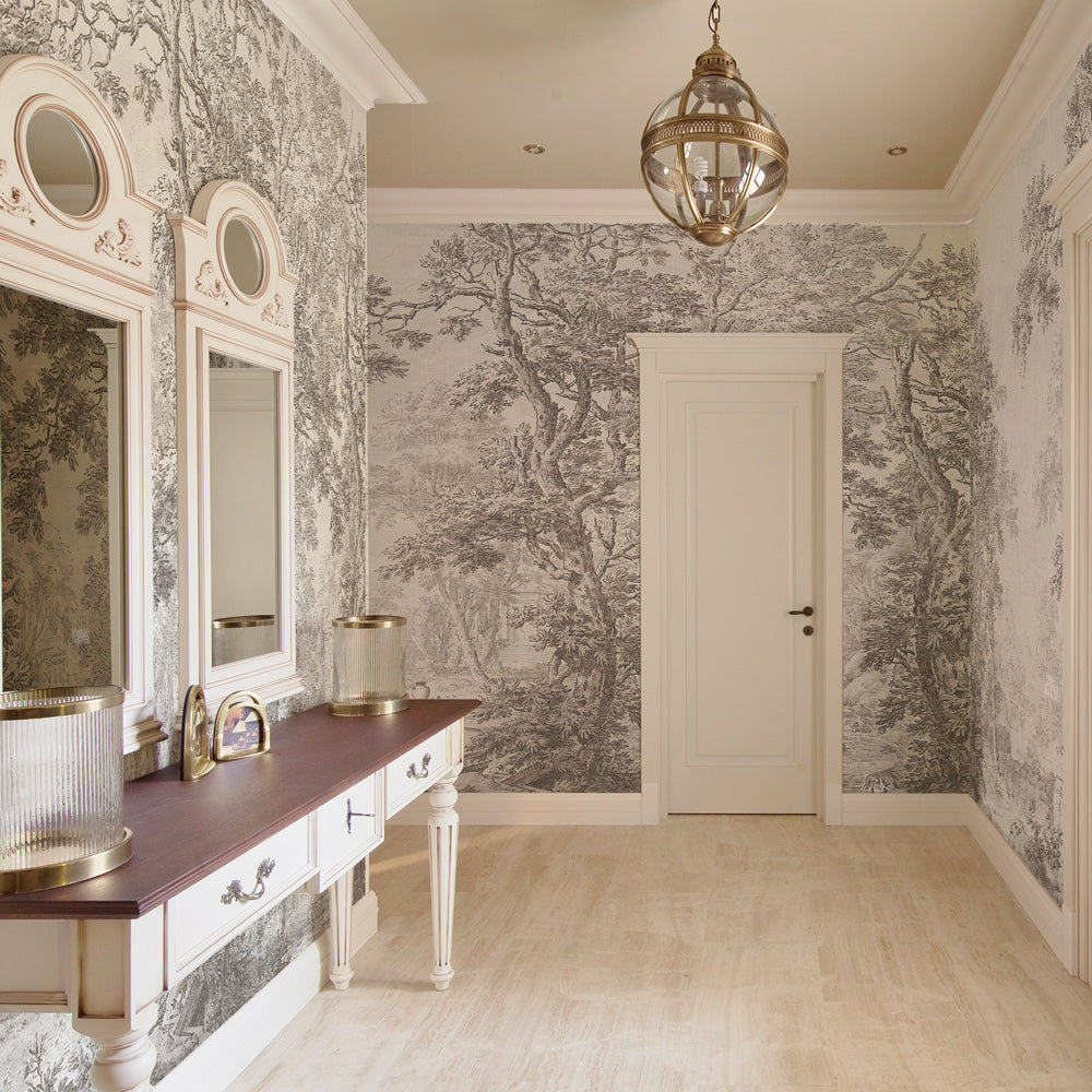 Carta da parati Foresta incisa - corridoio