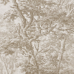 Engraved Forest Wall Mural