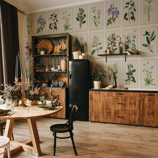 Carta da parati Tavole botaniche - cucina
