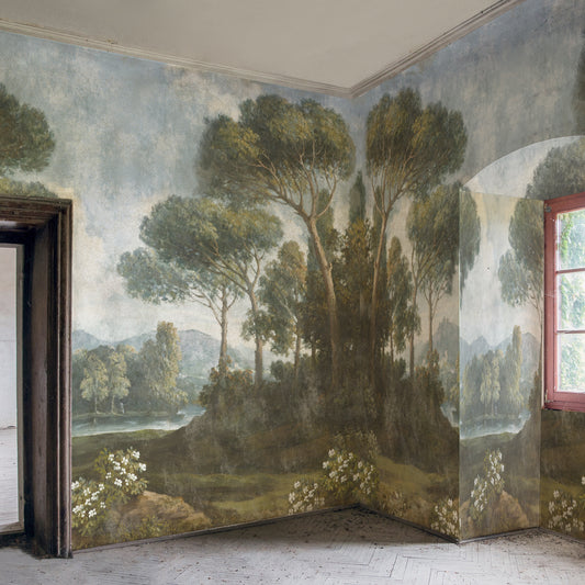 Carta da parati Foresta dei pini - soggiorno