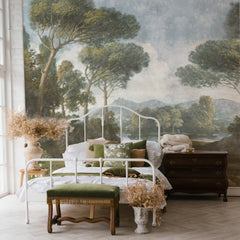 Carta da parati Foresta dei pini - camera da letto