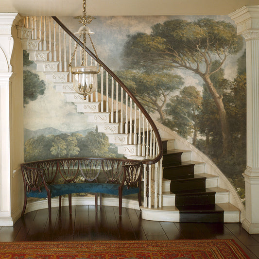 Carta da parati Foresta dei pini - scale