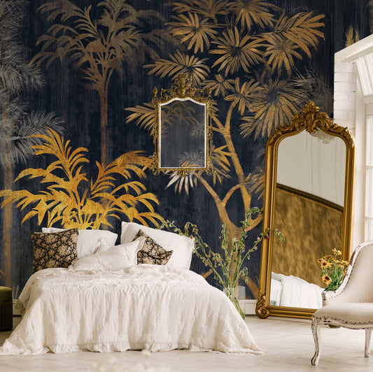 Carta da parati Luci del tramonto - camera da letto