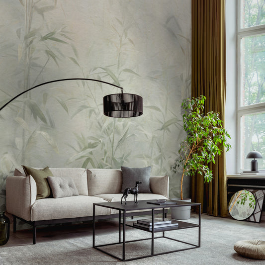 Carta da parati Germogli di bamboo - soggiorno