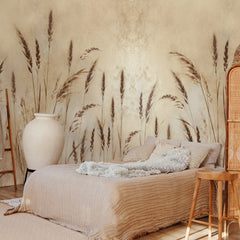 Carta da parati Grano dorato - camera da letto