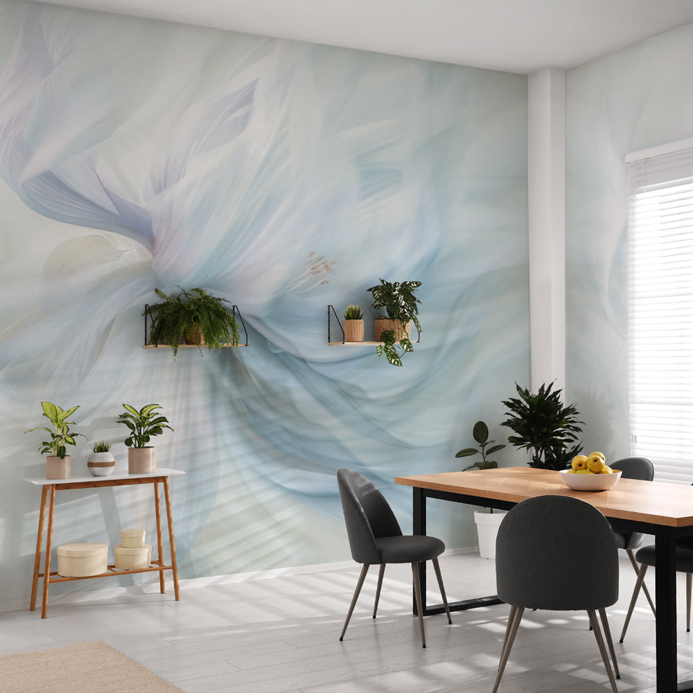 Carta da parati Spirale floreale - soggiorno