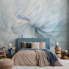 Carta da parati Spirale floreale - camera da letto