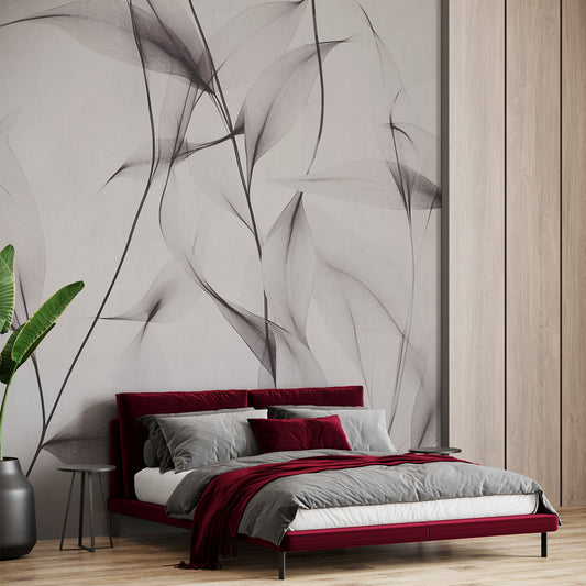 Carta da parati Tenue fruscio - camera da letto