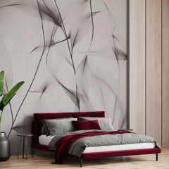 Carta da parati Tenue fruscio - camera da letto