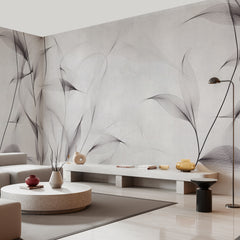 Carta da parati Tenue fruscio - soggiorno