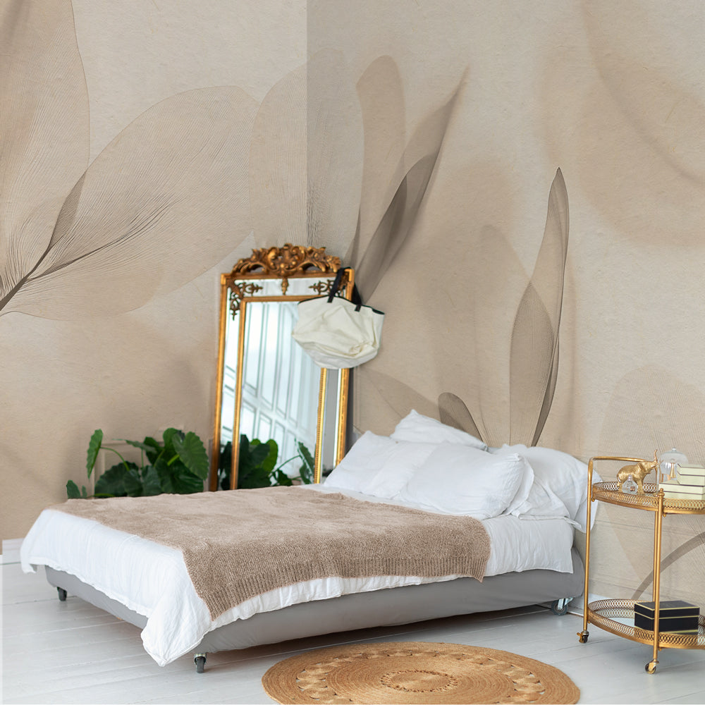 Carta da parati Florescentia - camera da letto