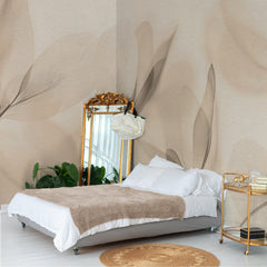 Carta da parati Florescentia - camera da letto